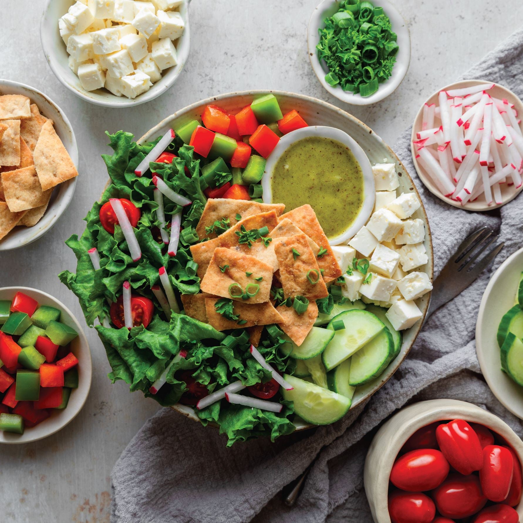 Classic Fattoush Salad
 &ndash; Inspired Go