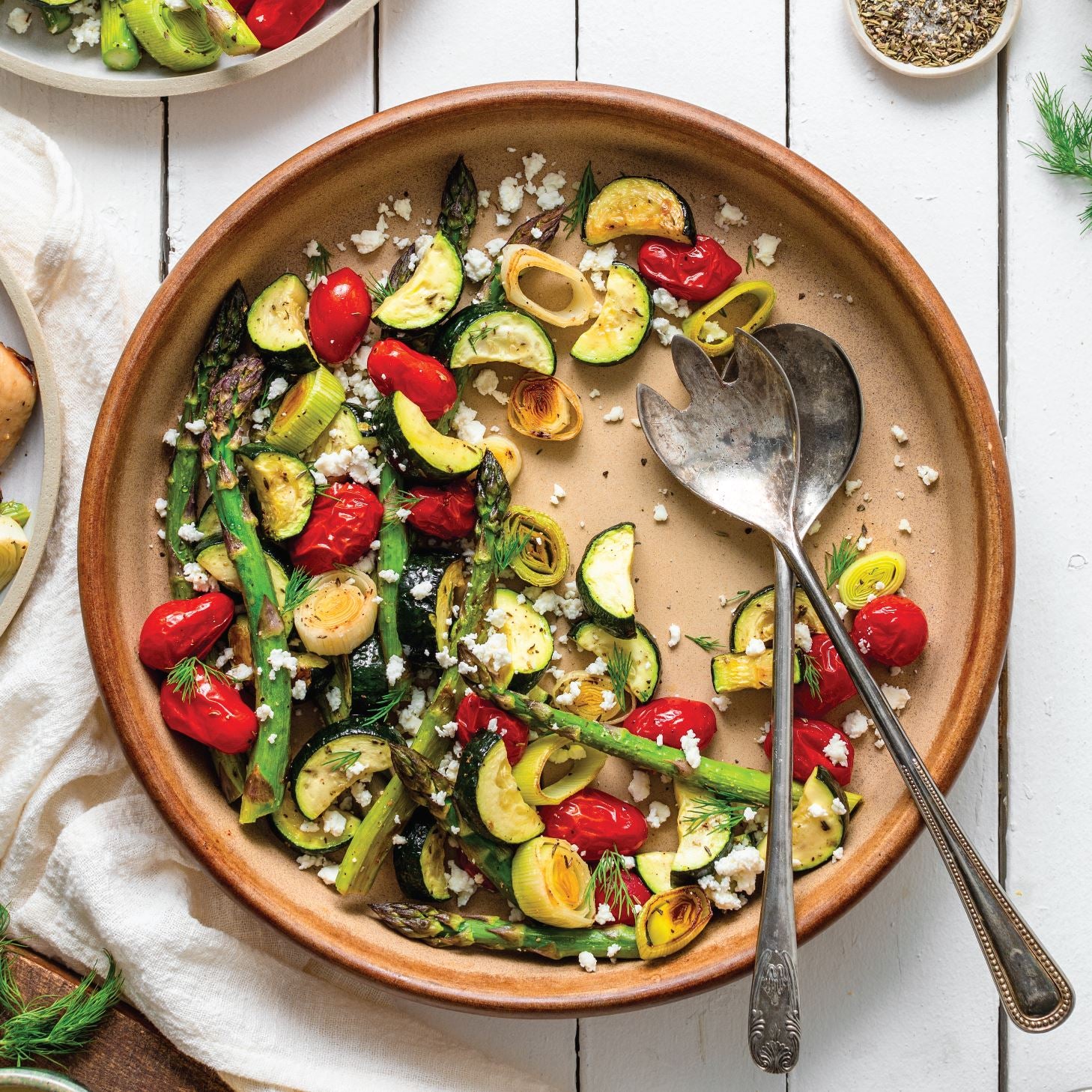 Spring Feta Sheet Pan Meal Inspired Go