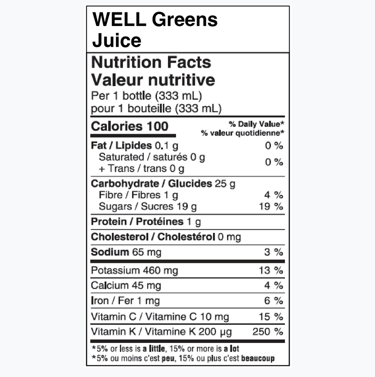 WELL Greens Juice