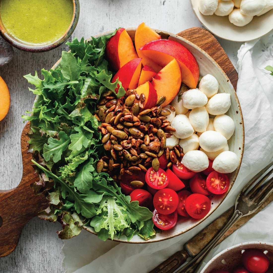 Peach Caprese Salad