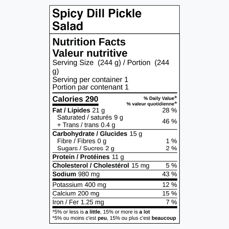 Spicy Dill Pickle Salad