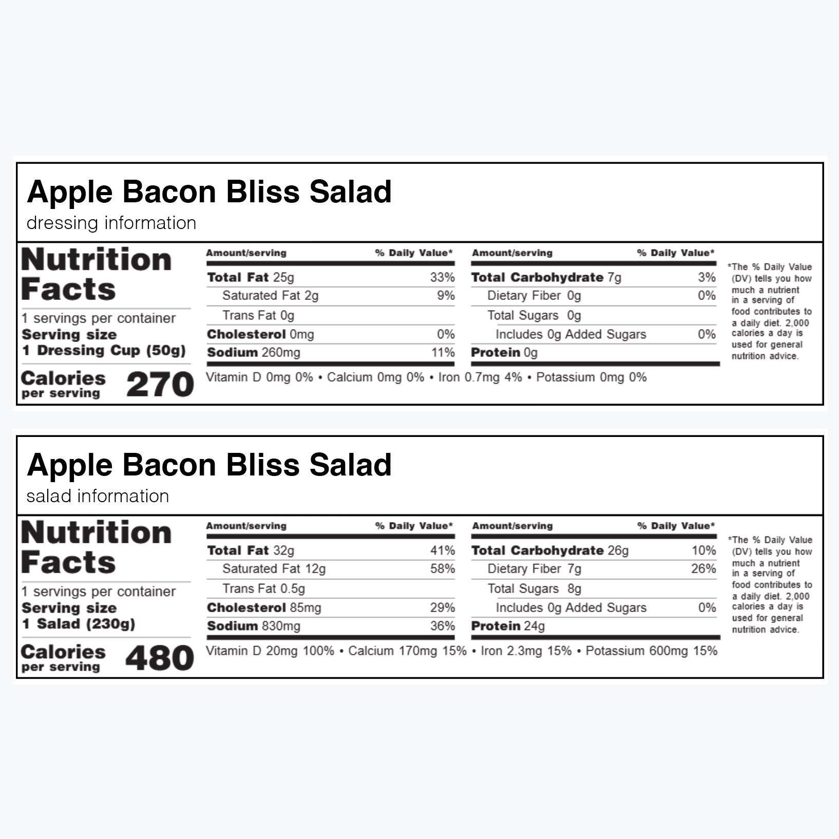 Apple Bacon Bliss Salad