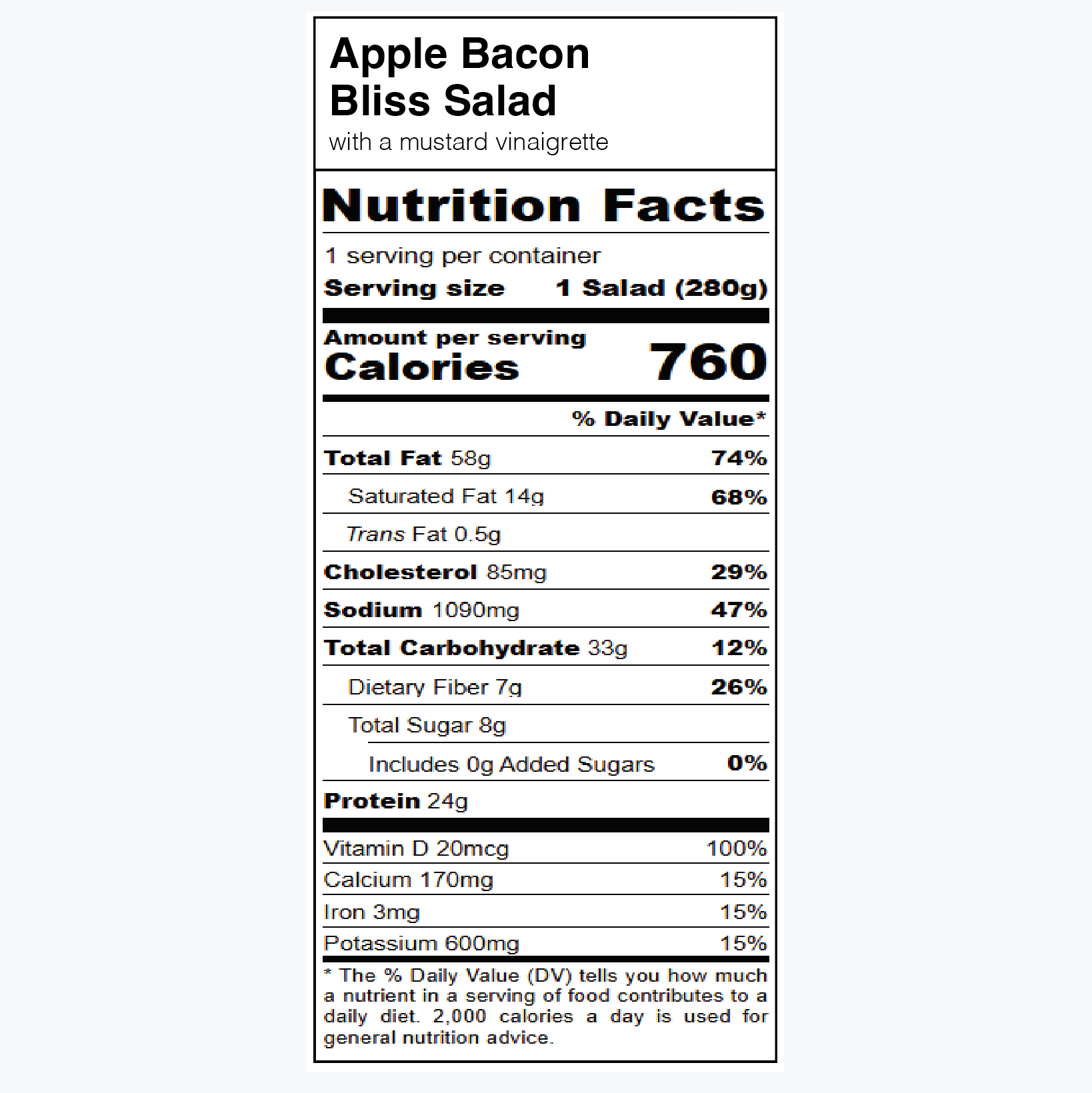 Apple Bacon Bliss Salad