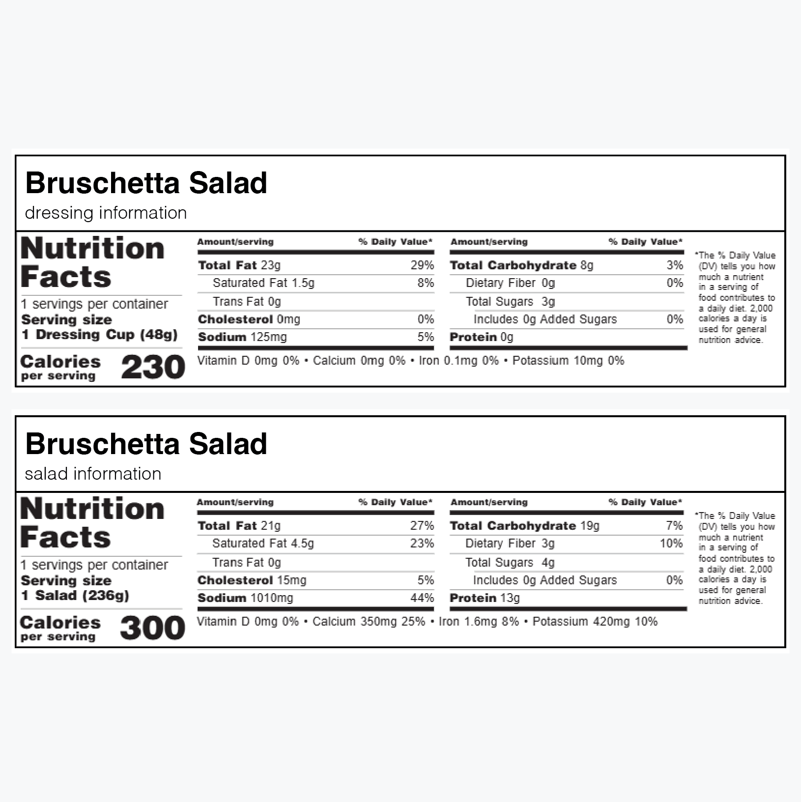 Bruschetta Salad