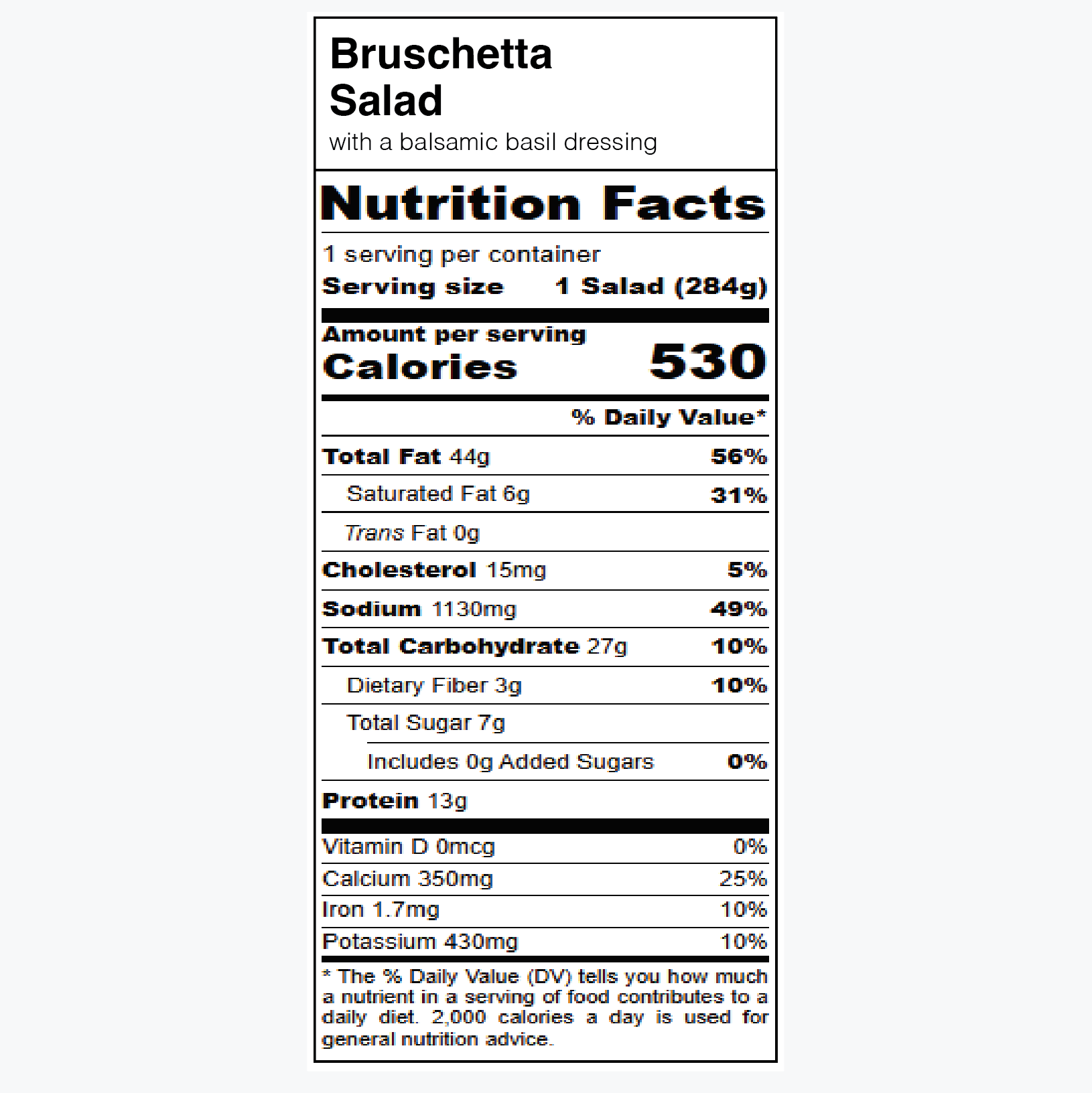 Bruschetta Salad