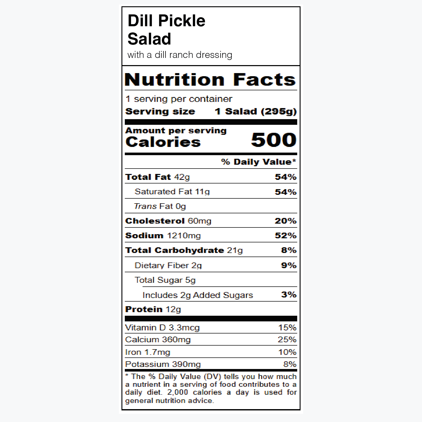 Dill Pickle Salad