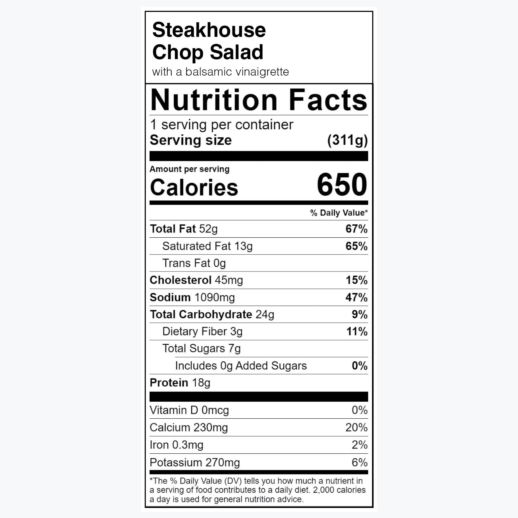 Steakhouse Chop Salad