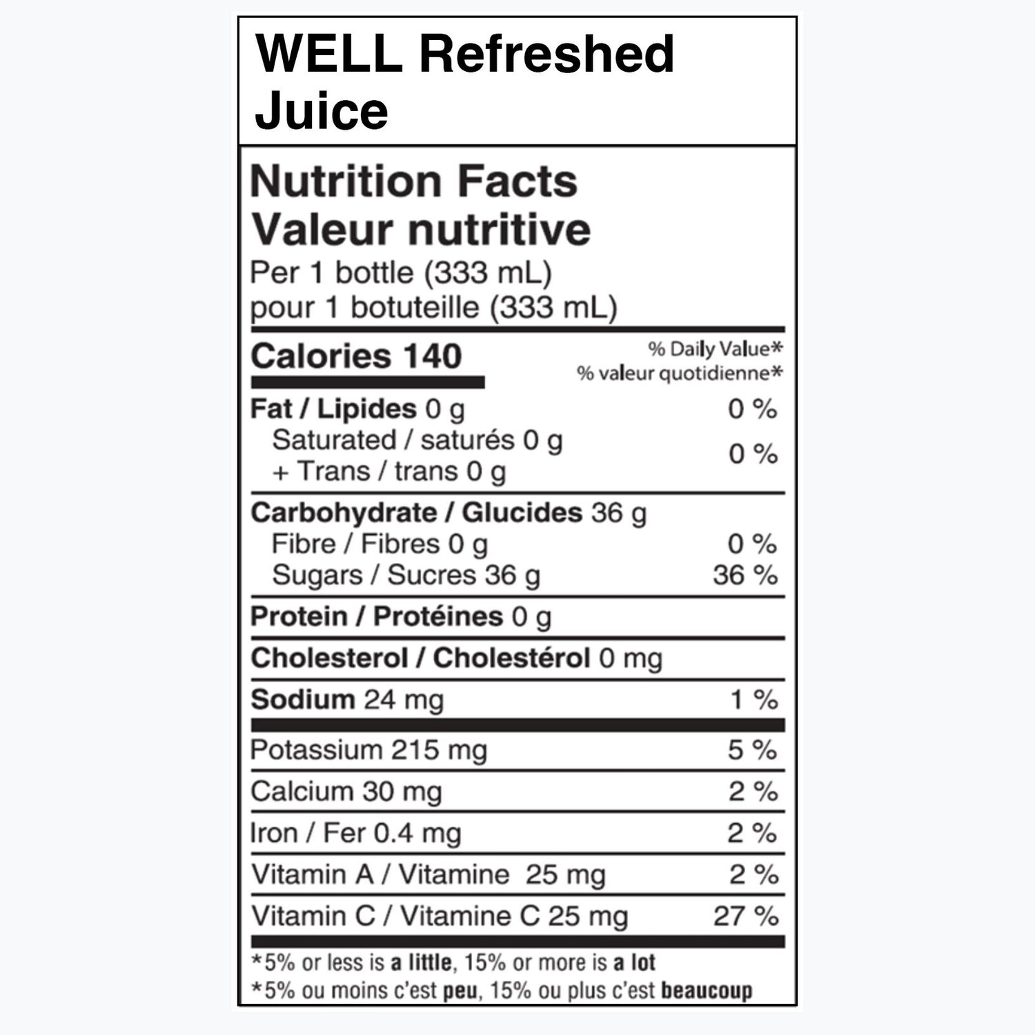 WELL Refreshed Juice